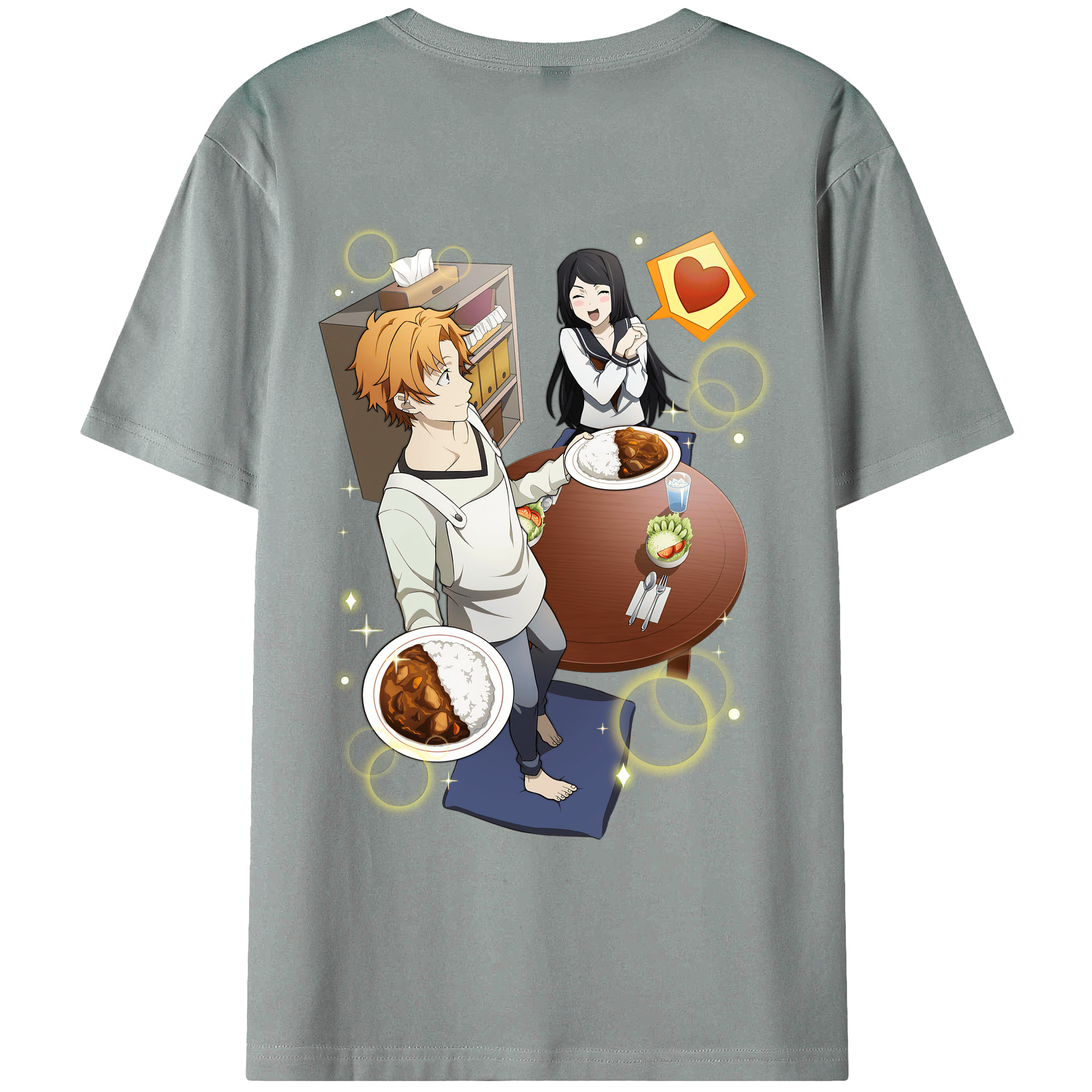 （画像用） 文豪ストレイドッグス Bungo Stray Dogs 綿100％ メンズ半袖Tシャツ（バックプリント） 通気性